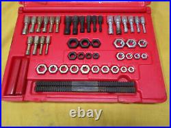 Snap On Tools RTD48 48 Piece Master Rethreading Set Fractional & Metric In Case