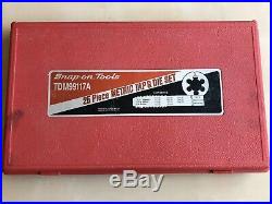 Snap On Tools TDM99117A 25 Piece Metric Tap & Die Set Complete Storage Case USA
