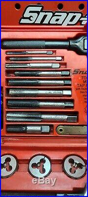 Snap-On Tools TDM-117A Metric Tap & Die Set GREAT CONDITION & COMPLETE