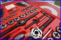 Snap On Tools TDTDM500 76 Piece Tap and Die Inch/Metric Set In Case, COMPLETE