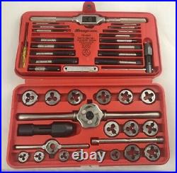 Snap-On Tools USA 41 Piece Tap & Die Threading Set Model TD-2425 See Pics READ
