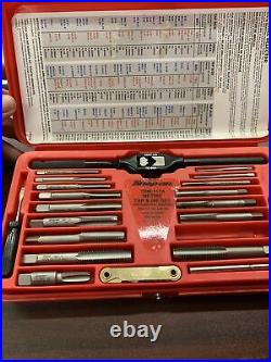 Snap-on TDM117A 41-piece 3 to 12 mm NF / NC METRIC Tap and Die Set Missing One