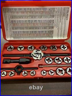 Snap-on TDM117A 41-piece 3 to 12 mm NF / NC METRIC Tap and Die Set Missing One