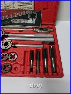 Snap-on Tools 24 Piece Mertic Tap & Die Set TDM99117A With Case. MISSING