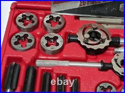 Snap-on Tools 24 Piece Mertic Tap & Die Set TDM99117A With Case. MISSING