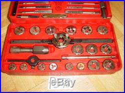Snap-on Tools Automotive Metric Tap & Die Set In Red Case 41 Piece Tdm117a