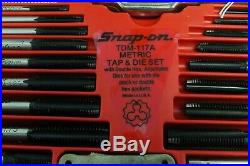 Snap-on Tools Tap And Die Set TDM-117A Metric Barely any Visible Wear See Photos