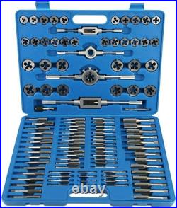 Standard Metric Bearing Steel Tap and Die Rethread Set, 110 Piece Engineers Kit