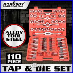 TAP AND DIE Set 110 piece METRIC withCase Screw Extractor Remover Chasing NEW