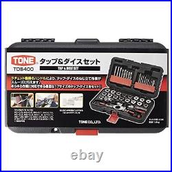 TONE Tap & Die Set TDS400 40 pieces set Brand NEW Japan