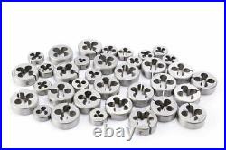 Tap And Die Set 110 PCS Tungsten Alloy Steel Metric For Cutting External Interna