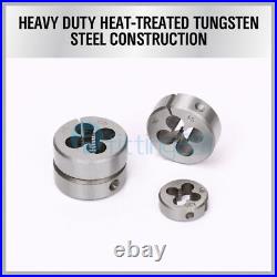 Tap and Die Combination Set Tungsten Steel Titanium METRIC Tools 110PCS withCase