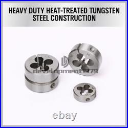 Tap and Die Combination Set Tungsten Steel Titanium METRIC Tools withCase 110PCS