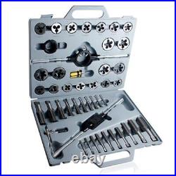 Taps And Die Set Sets Inch Hand Screw Taps Alloy Steel Thread Cutting Tool 45PCS