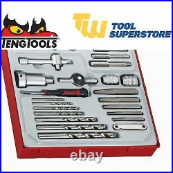 Teng Tools TTDTD34 34 Piece Tap and Die Set Drill and Screw Extraction