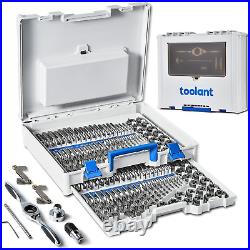 Toolant 127pcs SAE/Metric Tap and Die Set Ratcheting SAE Metric TAP and Die