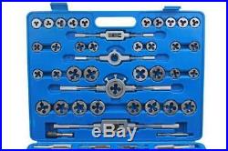 US PRO Tools 110 Piece UNF, NS, UNC, (SAE) & Metric Tap And Die Set 2654