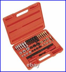 Universal 42Pcs Thread Chaser Set Rethread Repair Tool Fractional and Metric Kit