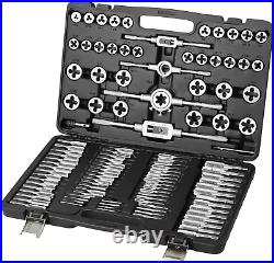 VEVOR Tap and Die Set, 110-Piece Include Metric Size M2 to M18, Bearing Steel Ta