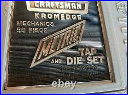 Vintage Sears Craftsman Tools USA 9-52096 Kromedge 59 PC Tap Die Set Metric