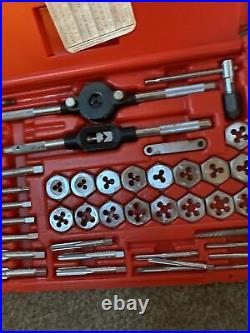 Vtg. Vermont American Metric Tap And Die Set Red Case 40 PC #21749 USA