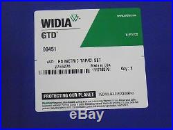 Widia GTD HS Metric Tap & Die Set M6-M12 with Drills & Die Stock Qty. 18 #00451
