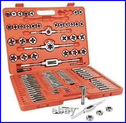 Zoostliss 110 Piece Metric Bearing Steel Tap and Die Set with Carrying Case, New