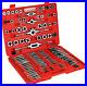 Zoostliss 110 Piece Sae and Metric Bearing Steel Tap and Die Set with Carrying C