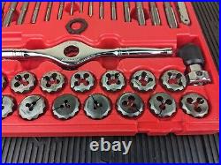 #bd901 NEW Snap On Tools TDLH139 39Piece Left-Hand Thread Tap Die Set Case USA